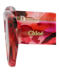Chloé Womens Cat Eye Red Red Violet Fashion Designer Eyewear