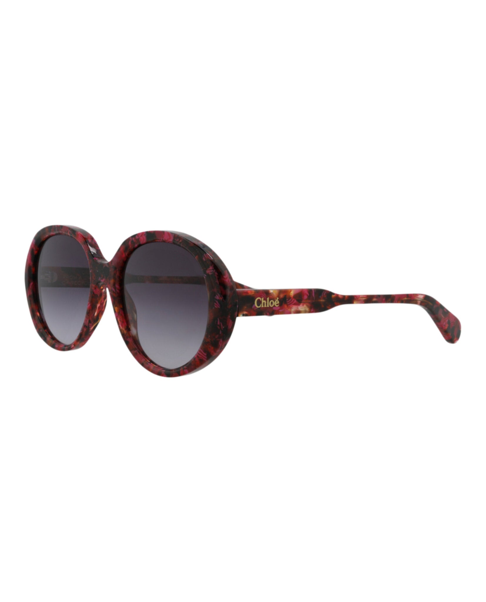 Chloé Chloé Womens Round/Oval Havana Havana Grey Fashion Designer Eyewear