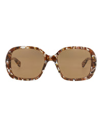 Chloé Womens Square/Rectangle Havana Havana Brown Fashion Designer Eyewear