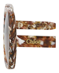 Chloé Womens Square/Rectangle Havana Havana Brown Fashion Designer Eyewear