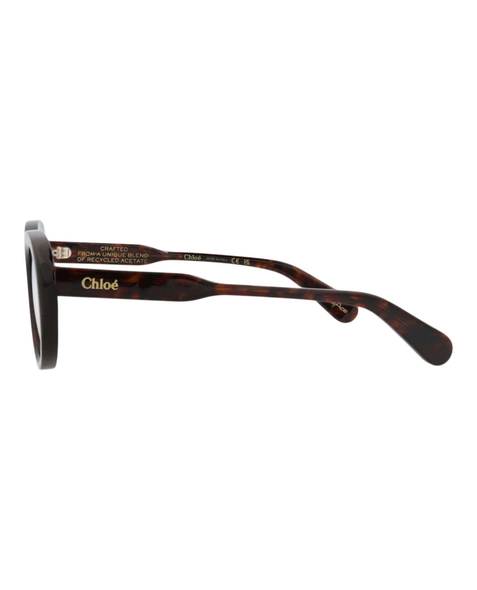 Chloé Womens Cat Eye Havana Havana Transparent Fashion Designer Eyewear