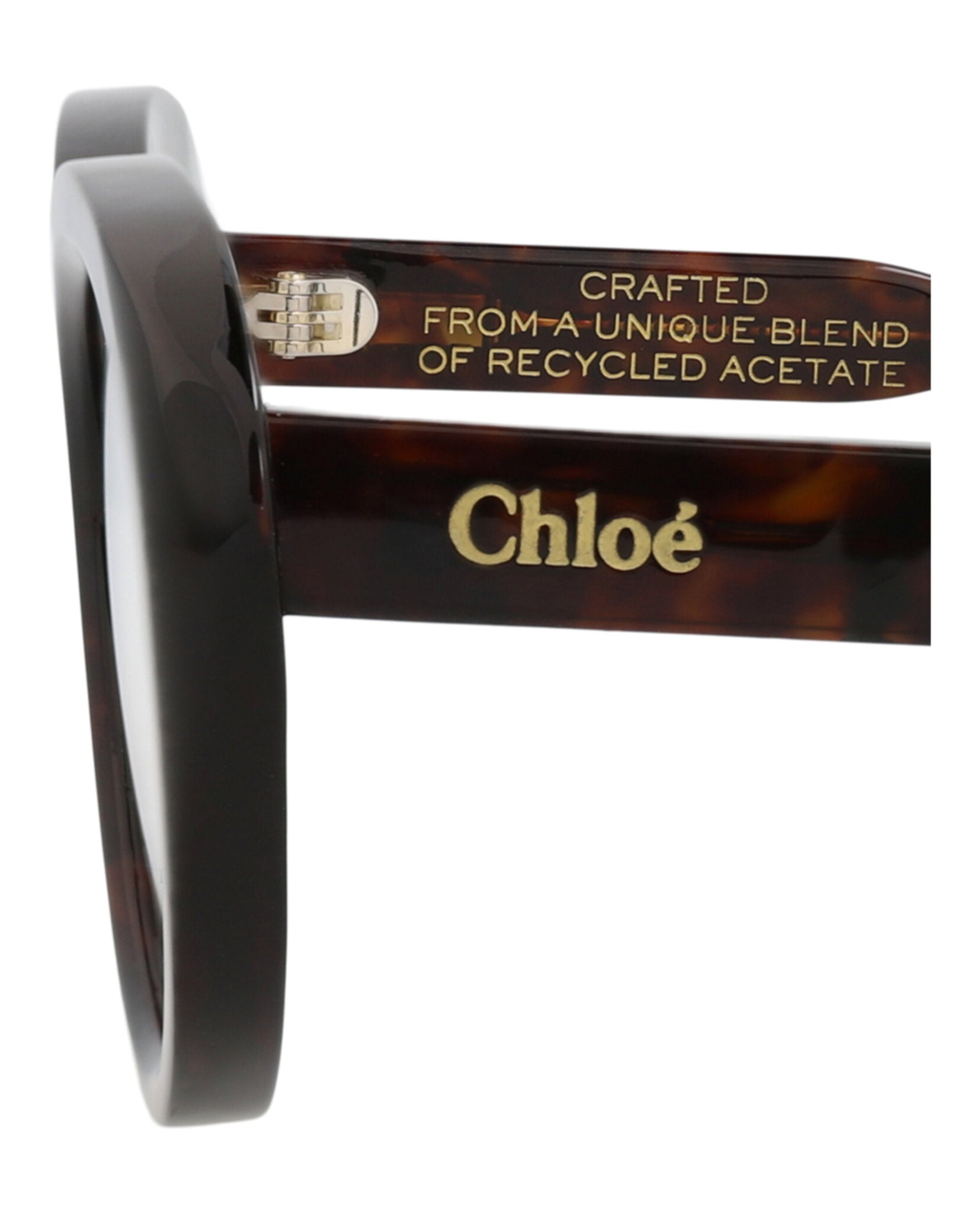 Chloé Womens Cat Eye Havana Havana Transparent Fashion Designer Eyewear