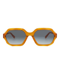 Chloé Womens Square/Rectangle Orange Orange Grey Fashion Designer Eyewear
