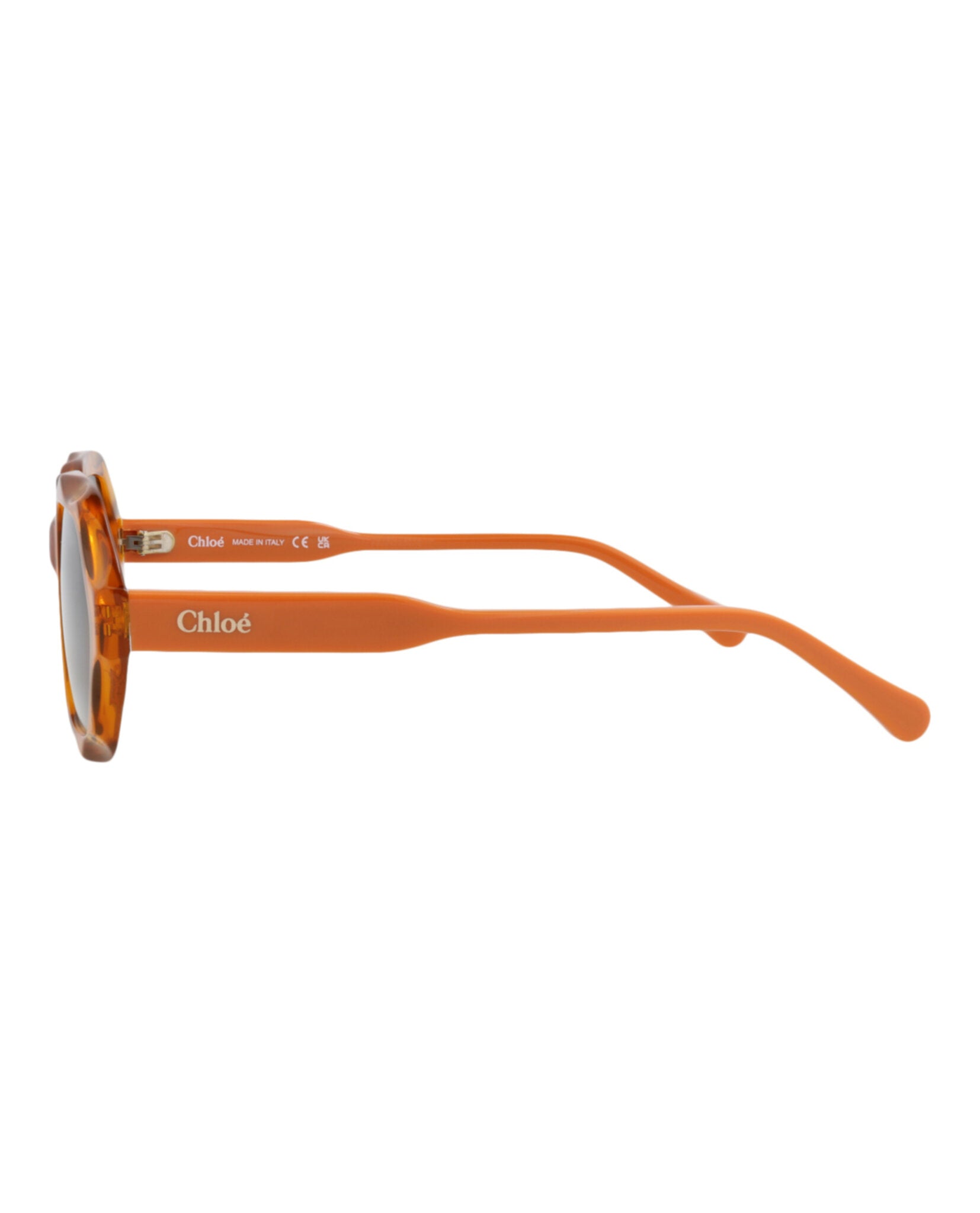 Chloé Womens Square/Rectangle Orange Orange Grey Fashion Designer Eyewear