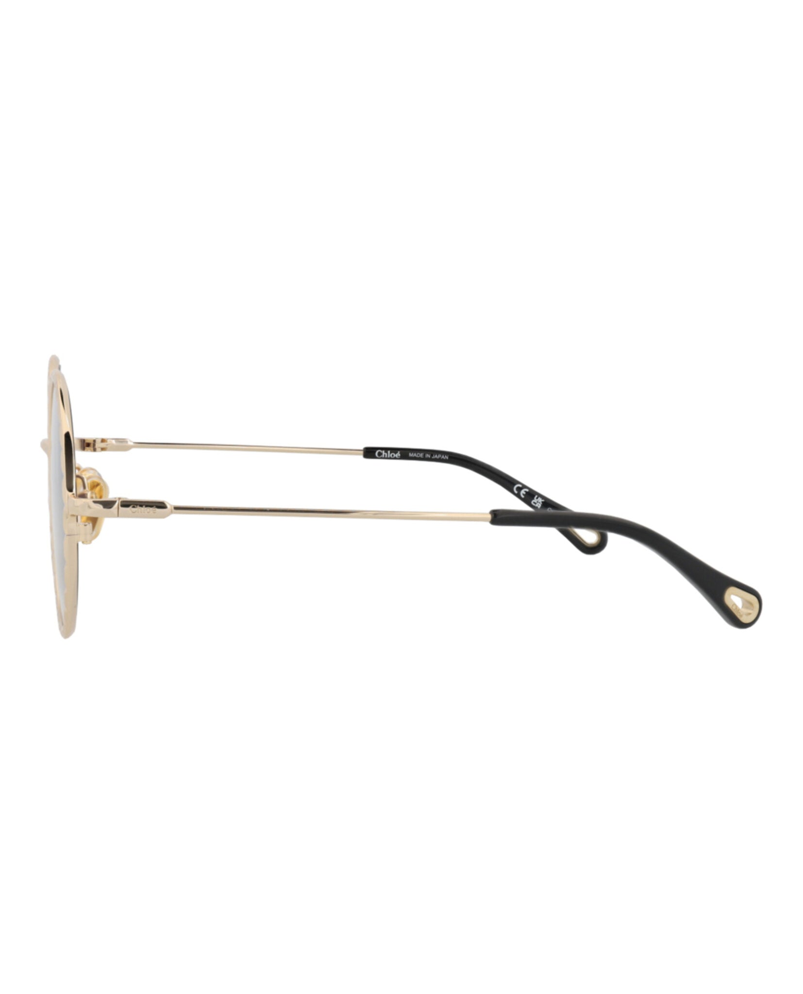 Chloé Chloé Womens Round/Oval Gold Gold Grey Fashion Designer Eyewear