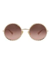 Chloé Chloé Womens Round/Oval Gold Gold Copper Fashion Designer Eyewear