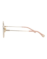 Chloé Chloé Womens Round/Oval Gold Gold Copper Fashion Designer Eyewear
