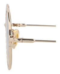 Chloé Chloé Womens Round/Oval Gold Gold Copper Fashion Designer Eyewear