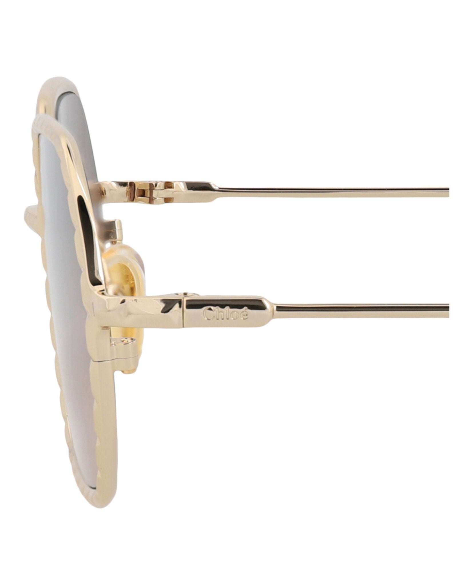 Chloé Chloé Womens Round/Oval Gold Gold Copper Fashion Designer Eyewear