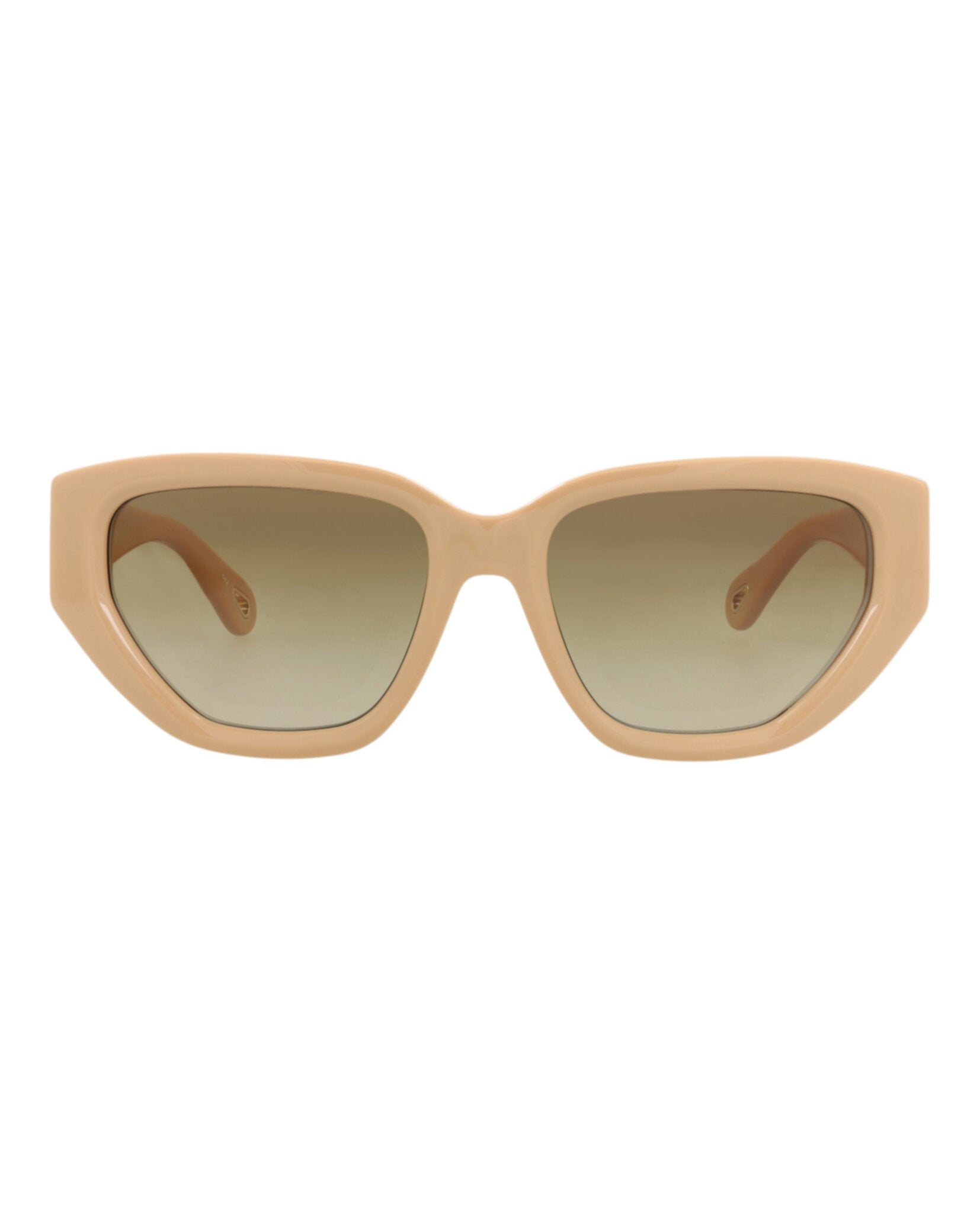 Chloé Chloé Womens Cat Eye Ivory Ivory Brown Fashion Designer Eyewear