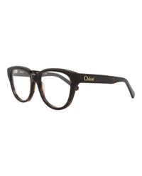 Chloé Womens Cat Eye Havana Havana Transparent Fashion Designer Eyewear