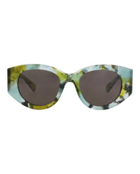 Chloé Womens Round/Oval Green Green Grey Fashion Designer Eyewear