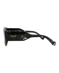 Chloé Chloé Womens Round/Oval Black Black Grey Fashion Designer Eyewear