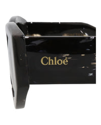 Chloé Chloé Womens Round/Oval Black Black Grey Fashion Designer Eyewear