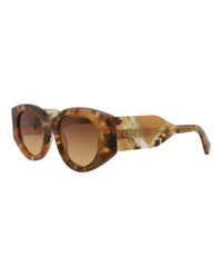 Chloé Chloé Womens Round/Oval Havana Havana Brown Fashion Designer Eyewear
