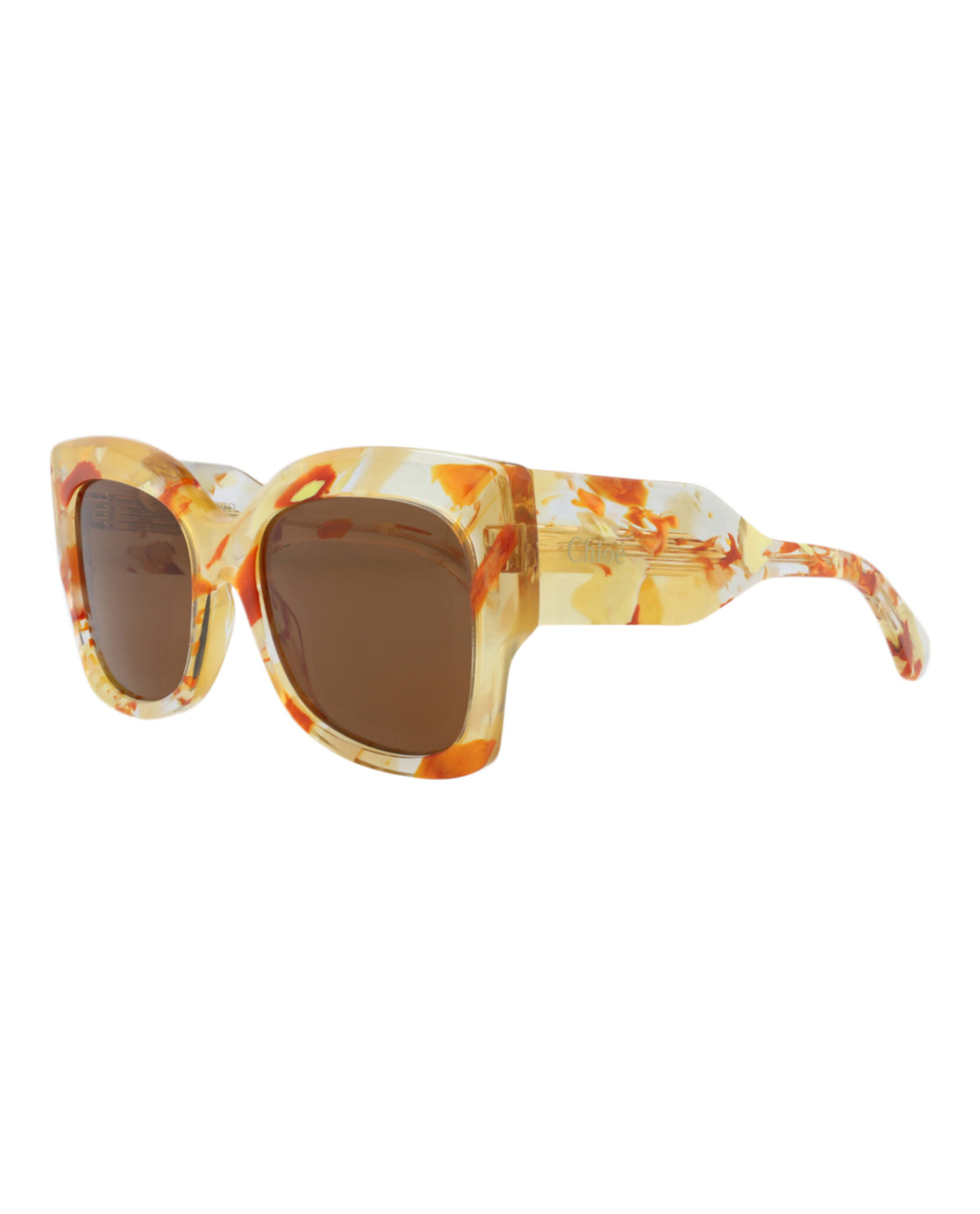 Chloé Womens Square/Rectangle Bronze Bronze Brown Fashion Designer Eyewear