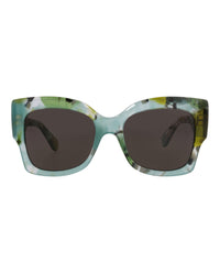 Chloé Chloé Womens Square/Rectangle Green Green Grey Fashion Designer Eyewear