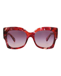 Chloé Chloé Womens Square/Rectangle Red Red Violet Fashion Designer Eyewear