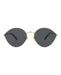 Chloé Womens Cat Eye Gold Gold Grey Fashion Designer Eyewear