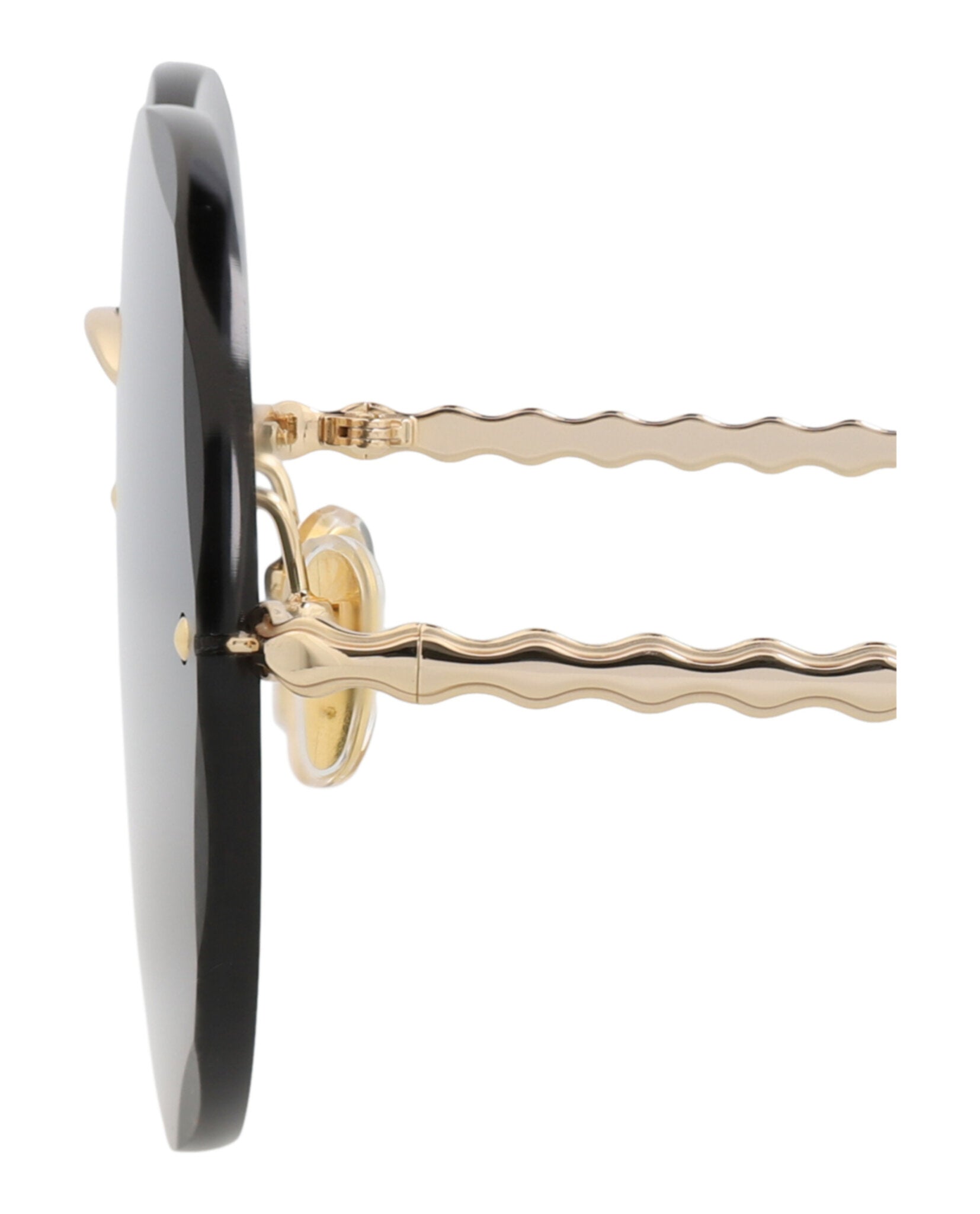 Chloé Chloé Womens Round/Oval Gold Gold Grey Fashion Designer Eyewear
