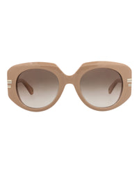Chloé Chloé Womens Square/Rectangle Nude Nude Brown Fashion Designer Eyewear