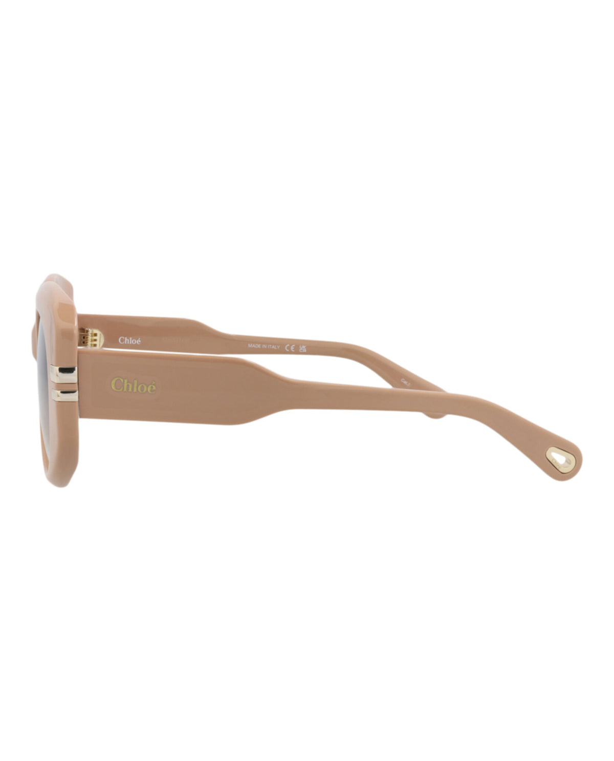 Chloé Chloé Womens Square/Rectangle Nude Nude Brown Fashion Designer Eyewear