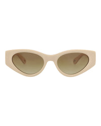 Chloé Chloé Womens Cat Eye Ivory Ivory Brown Fashion Designer Eyewear