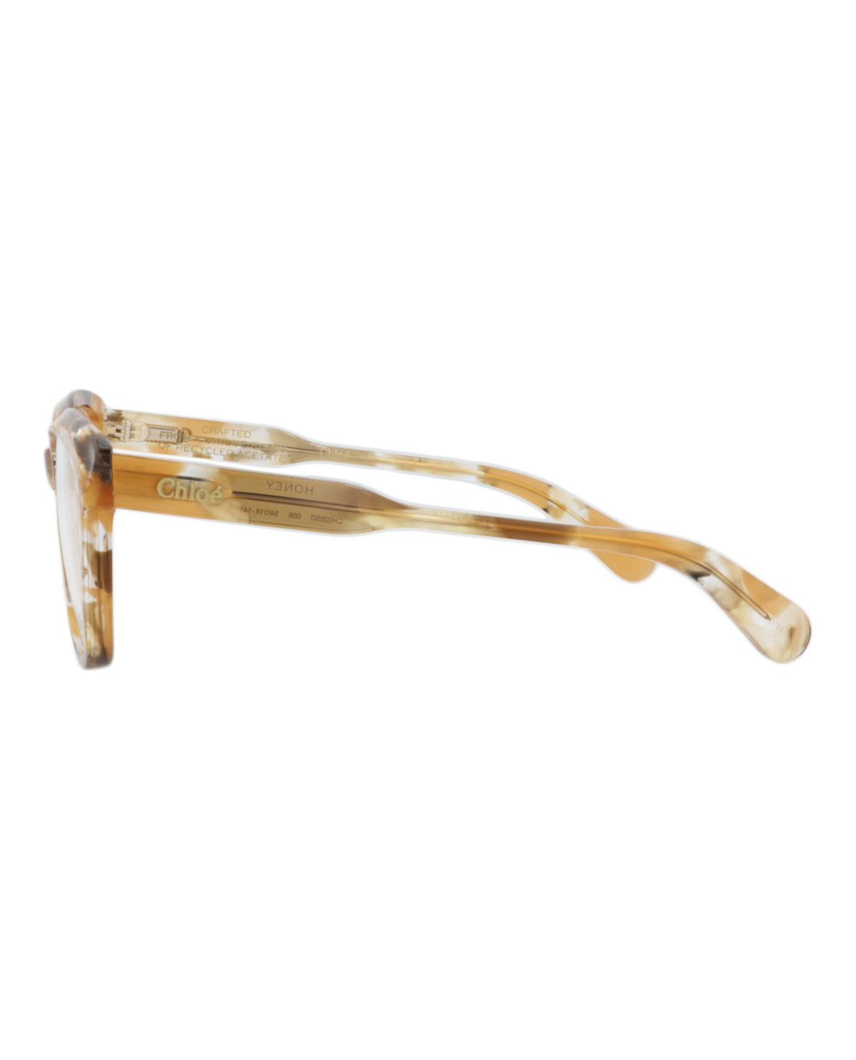 Chloé Womens Cat Eye Havana Havana Transparent Fashion Designer Eyewear