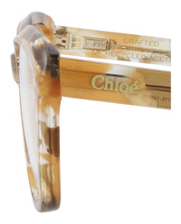 Chloé Womens Cat Eye Havana Havana Transparent Fashion Designer Eyewear