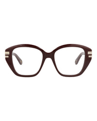 Chloé Womens Cat Eye Red Red Transparent Fashion Designer Eyewear