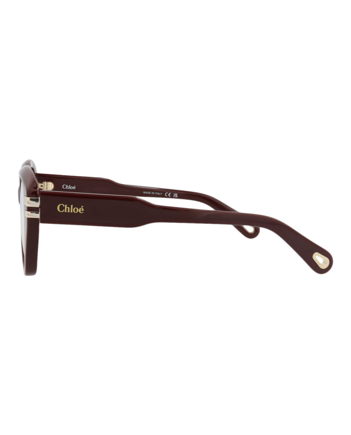 Chloé Womens Cat Eye Red Red Transparent Fashion Designer Eyewear