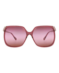 Chloé Chloé Womens Square/Rectangle Burgundy Silver Red Fashion Designer Eyewear