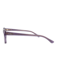 Chloé Womens Square/Rectangle Violet Violet Transparent Fashion Designer Eyewear