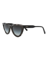 Chloé Womens Cat Eye Grey Black Grey Fashion Designer Eyewear