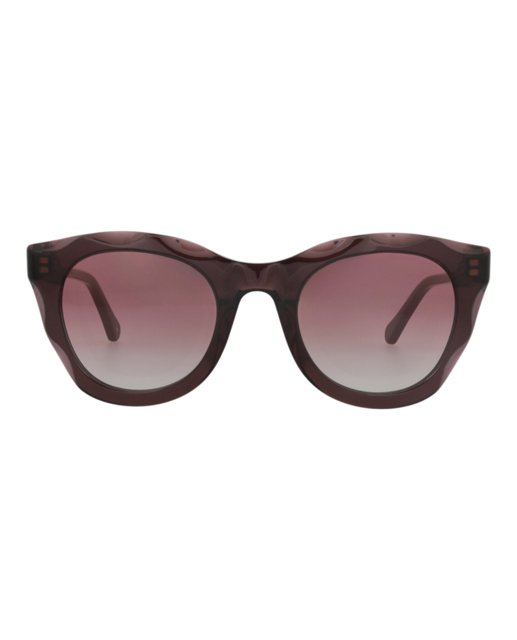 Chloé Womens Round/Oval Violet Burgundy Red Fashion Designer Eyewear