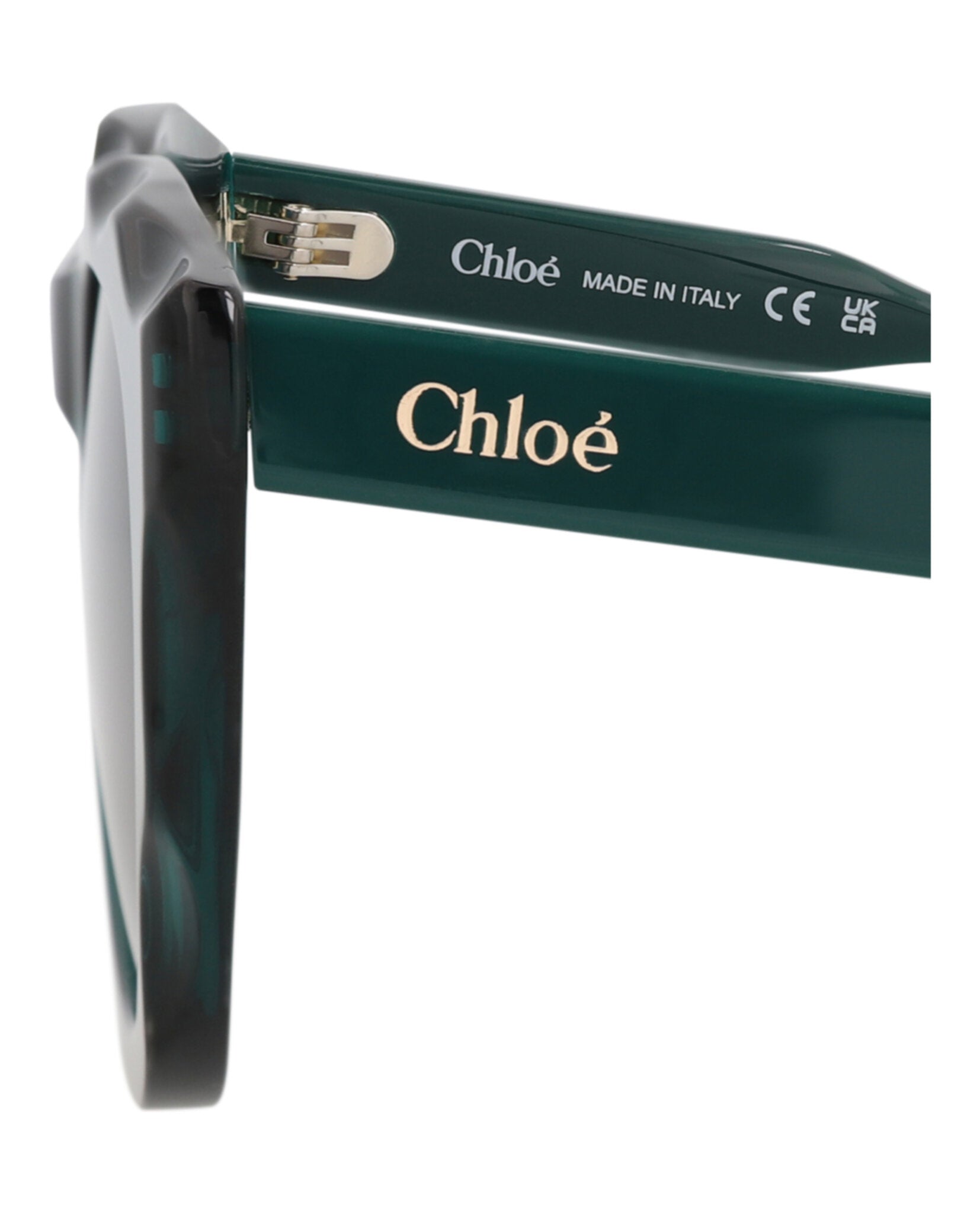 Chloé Womens Round/Oval Green Green Grey Fashion Designer Eyewear