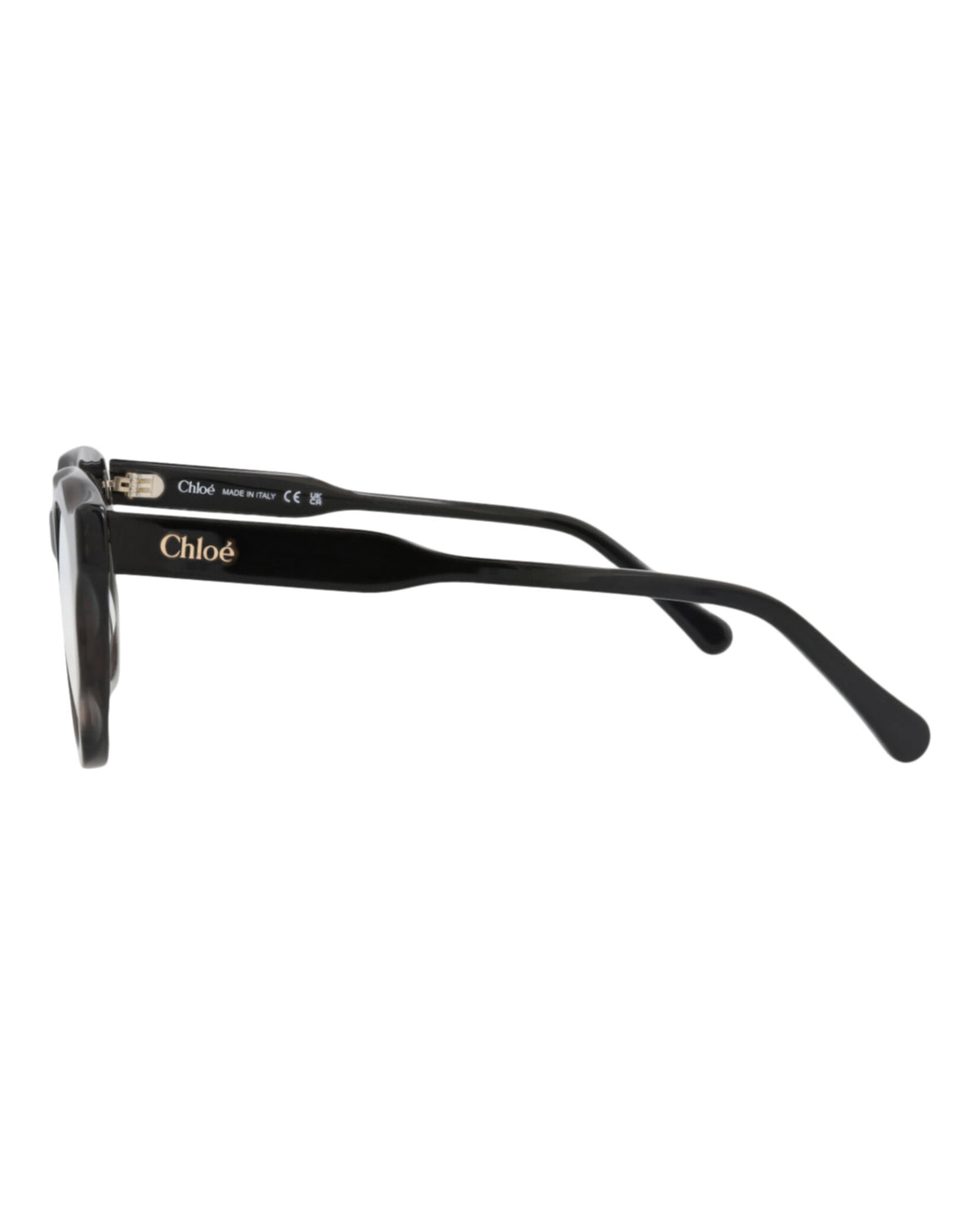Chloé Womens Round/Oval Grey Black Transparent Fashion Designer Eyewear