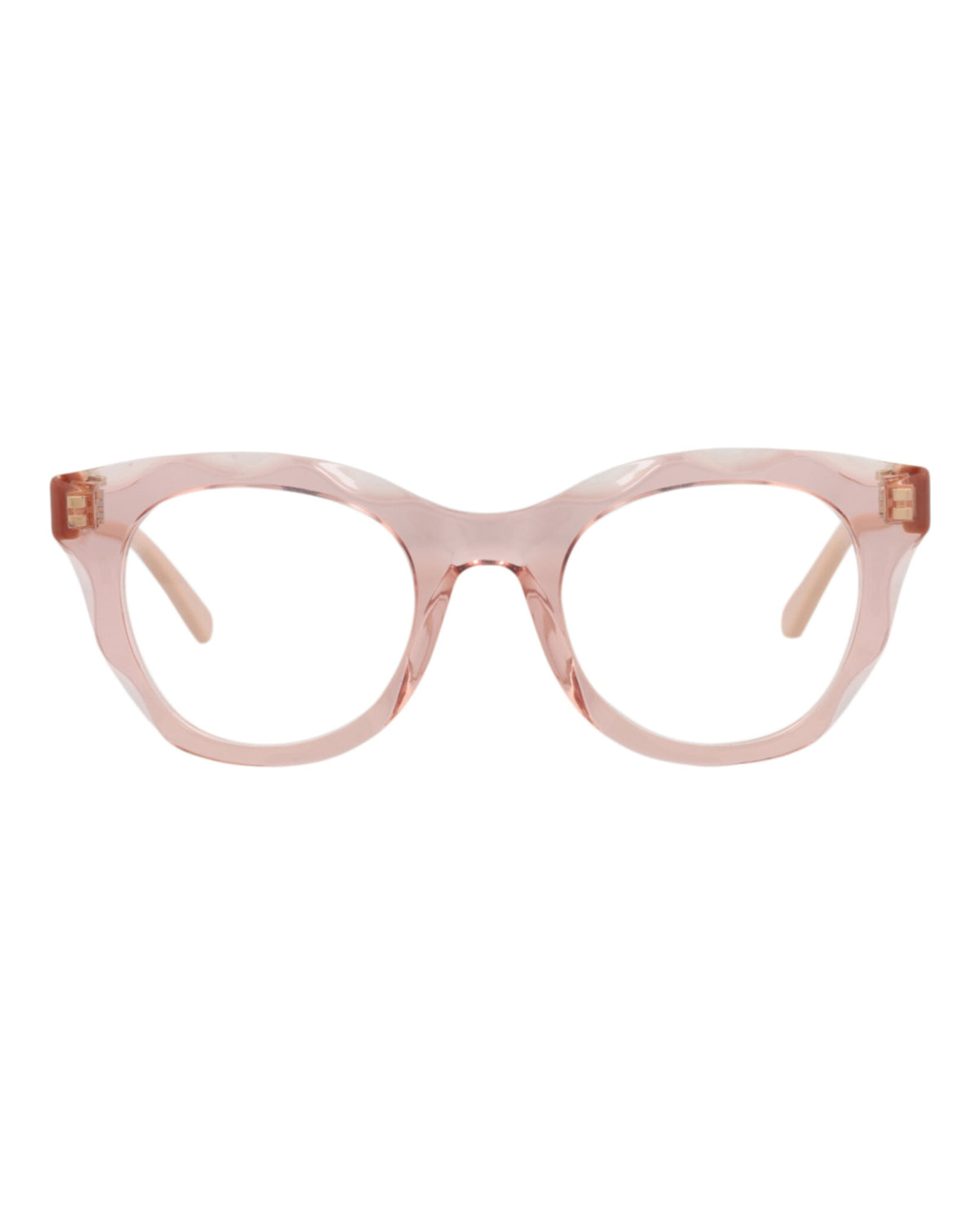 Chloé Womens Round/Oval Red Pink Transparent Fashion Designer Eyewear
