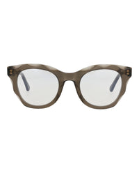 Chloé Chloé Womens Round/Oval Brown Brown Transparent Fashion Designer Eyewear