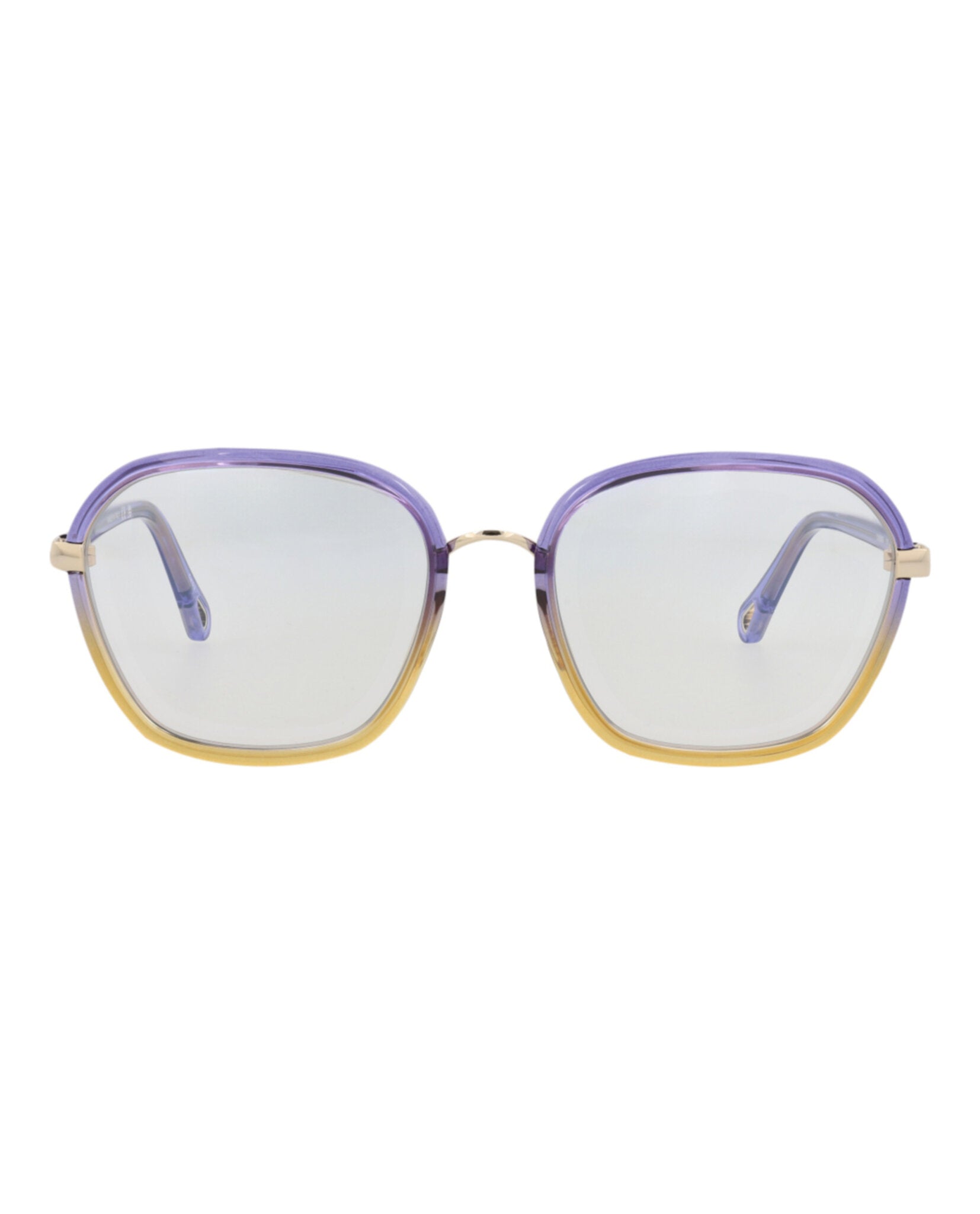 Chloé Chloé Womens Square/Rectangle Violet Violet Transparent Fashion Designer Eyewear