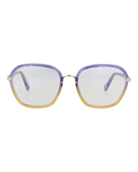 Chloé Chloé Womens Square/Rectangle Violet Violet Transparent Fashion Designer Eyewear