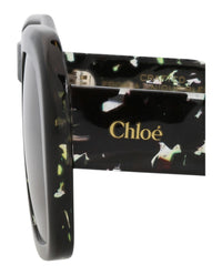Chloé Chloé Womens Square/Rectangle Black Black Grey Fashion Designer Eyewear
