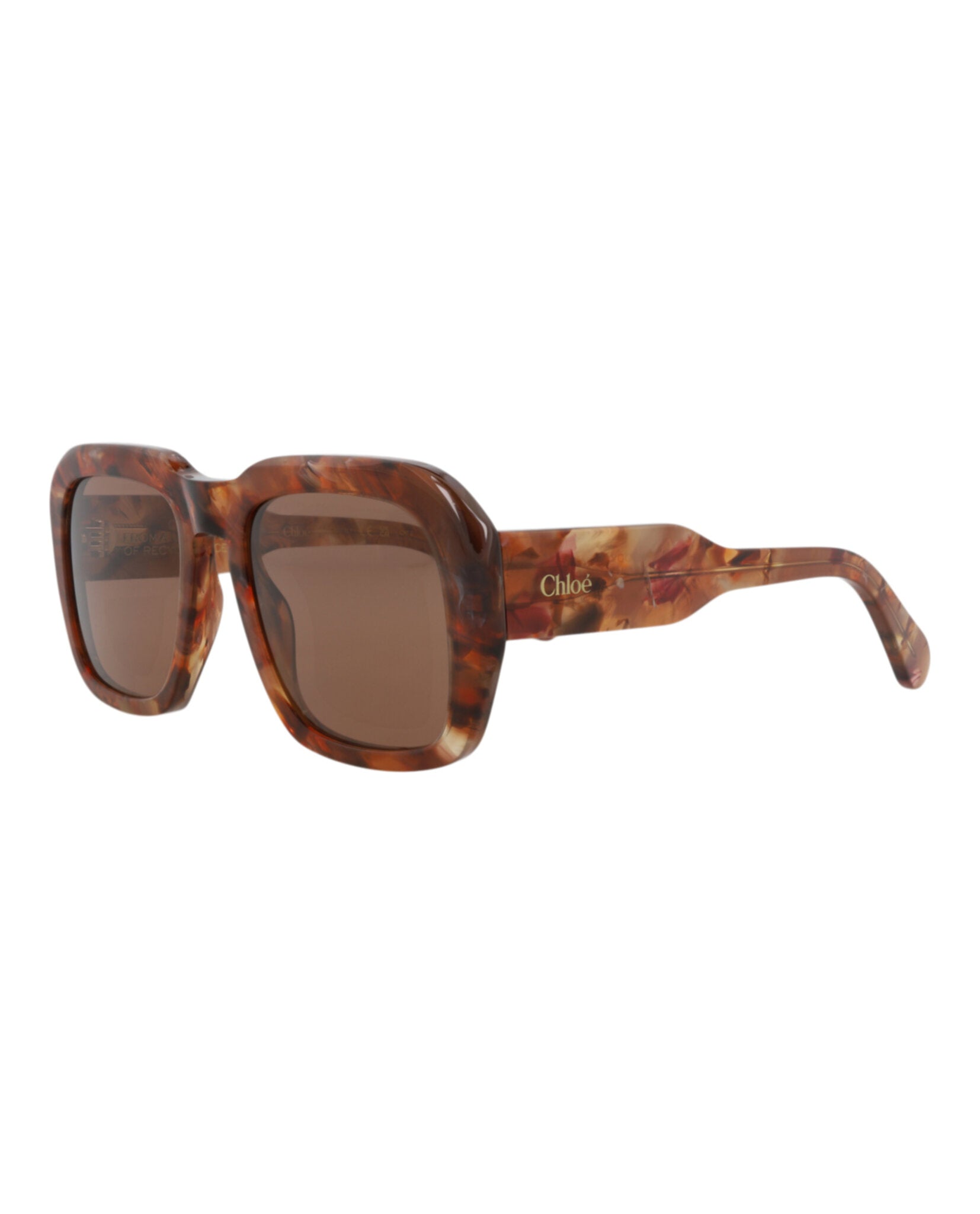 Chloé Chloé Womens Square/Rectangle Havana Havana Brown Fashion Designer Eyewear