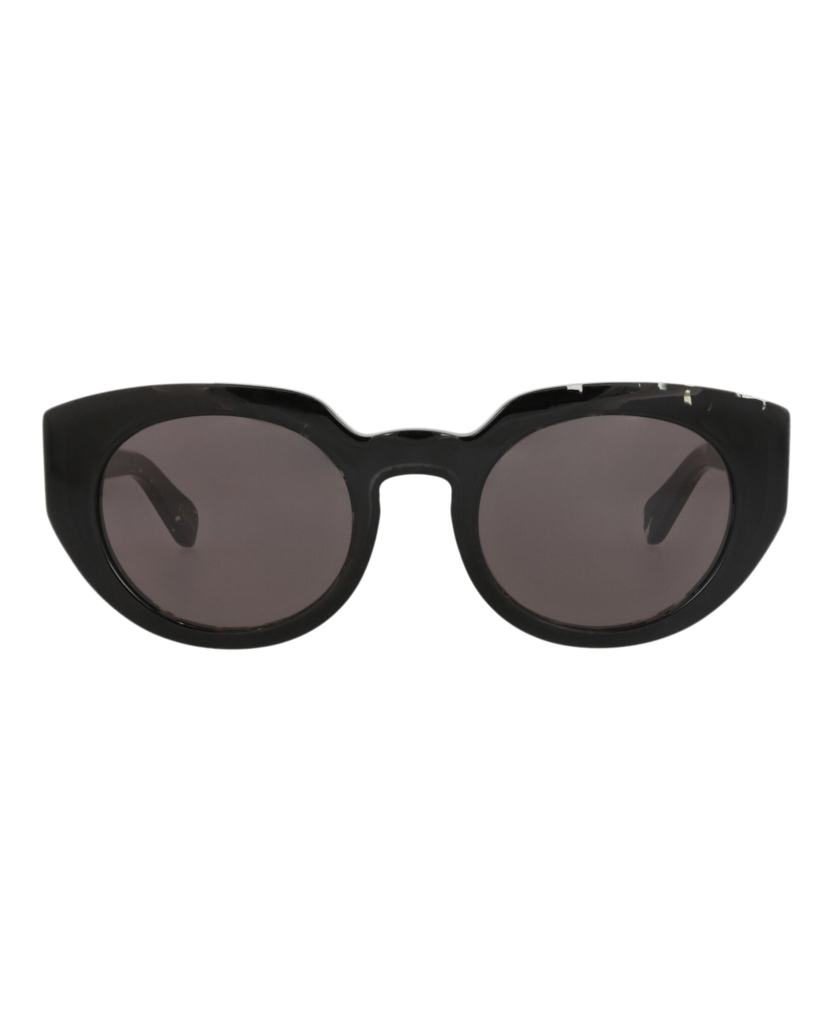 Chloé Chloé Womens Round/Oval Black Black Grey Fashion Designer Eyewear