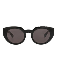Chloé Chloé Womens Round/Oval Black Black Grey Fashion Designer Eyewear