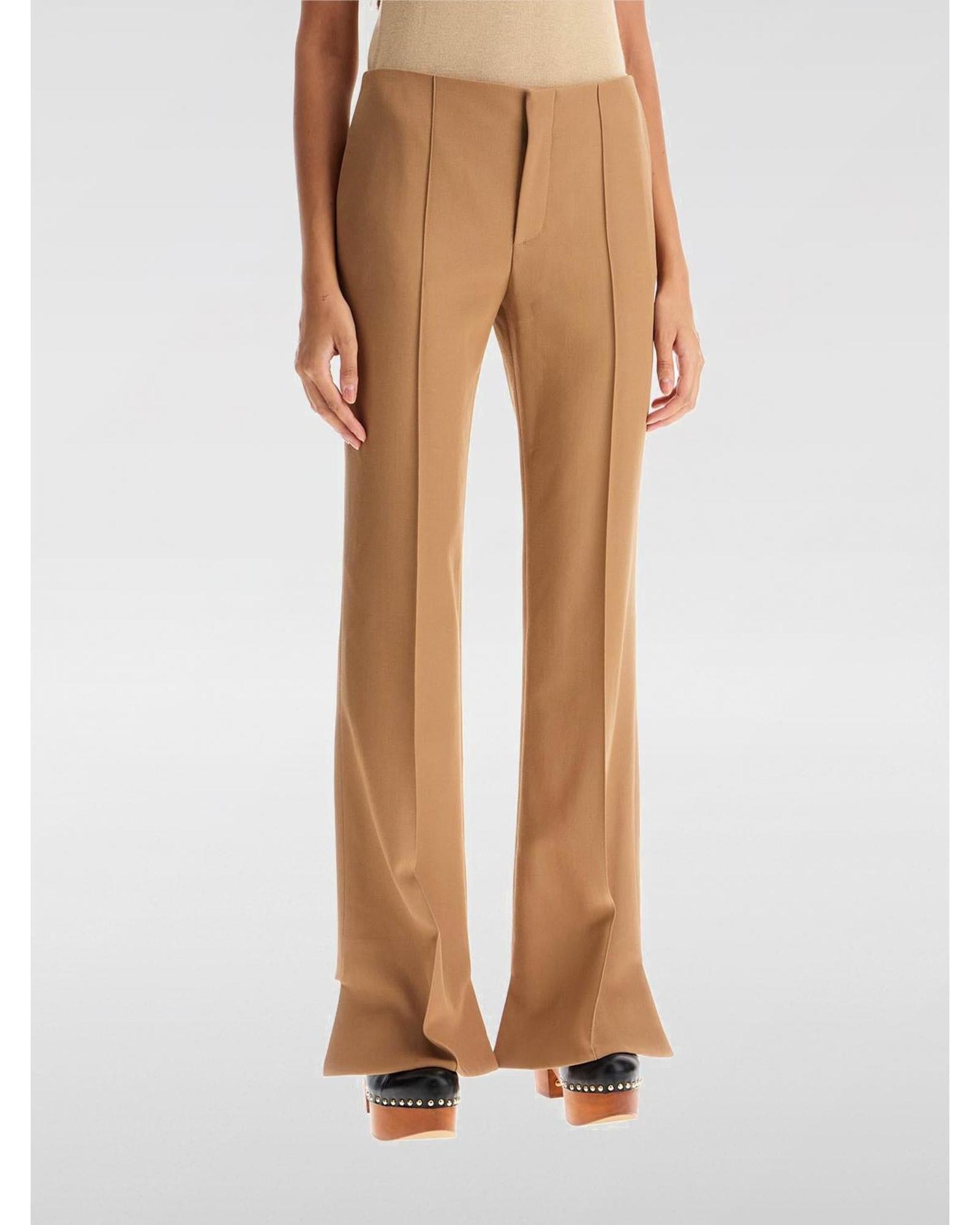 Chloe Wide Leg Pants Women Brown