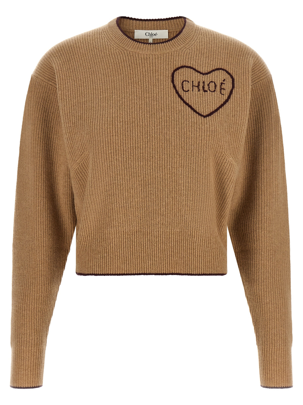 CHLOÉ Chloé Women Heart Intarsia Sweater