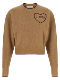 CHLOÉ Chloé Women Heart Intarsia Sweater