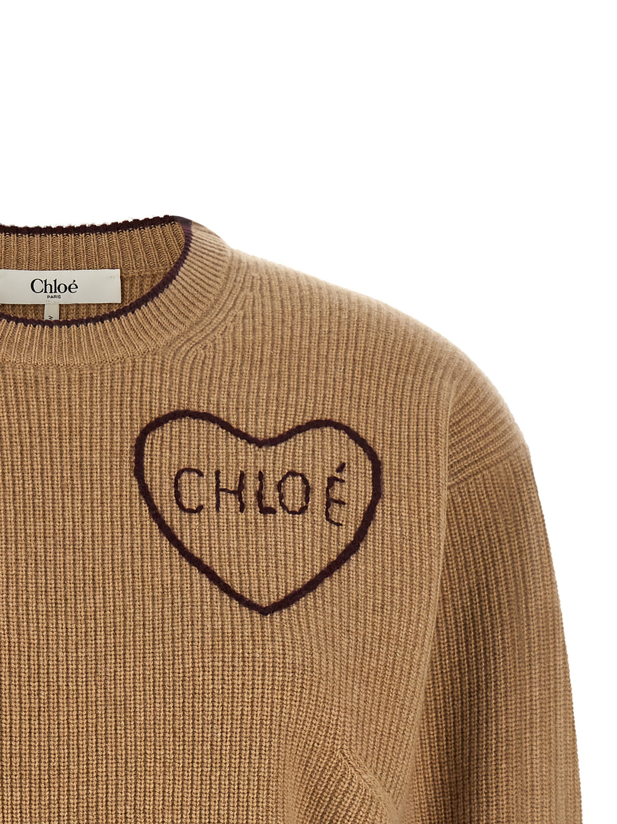 CHLOÉ Chloé Women Heart Intarsia Sweater