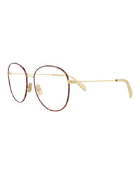 Celine Womens Round/Oval Bronze Bronze Transparent Fashion Designer Eyewear